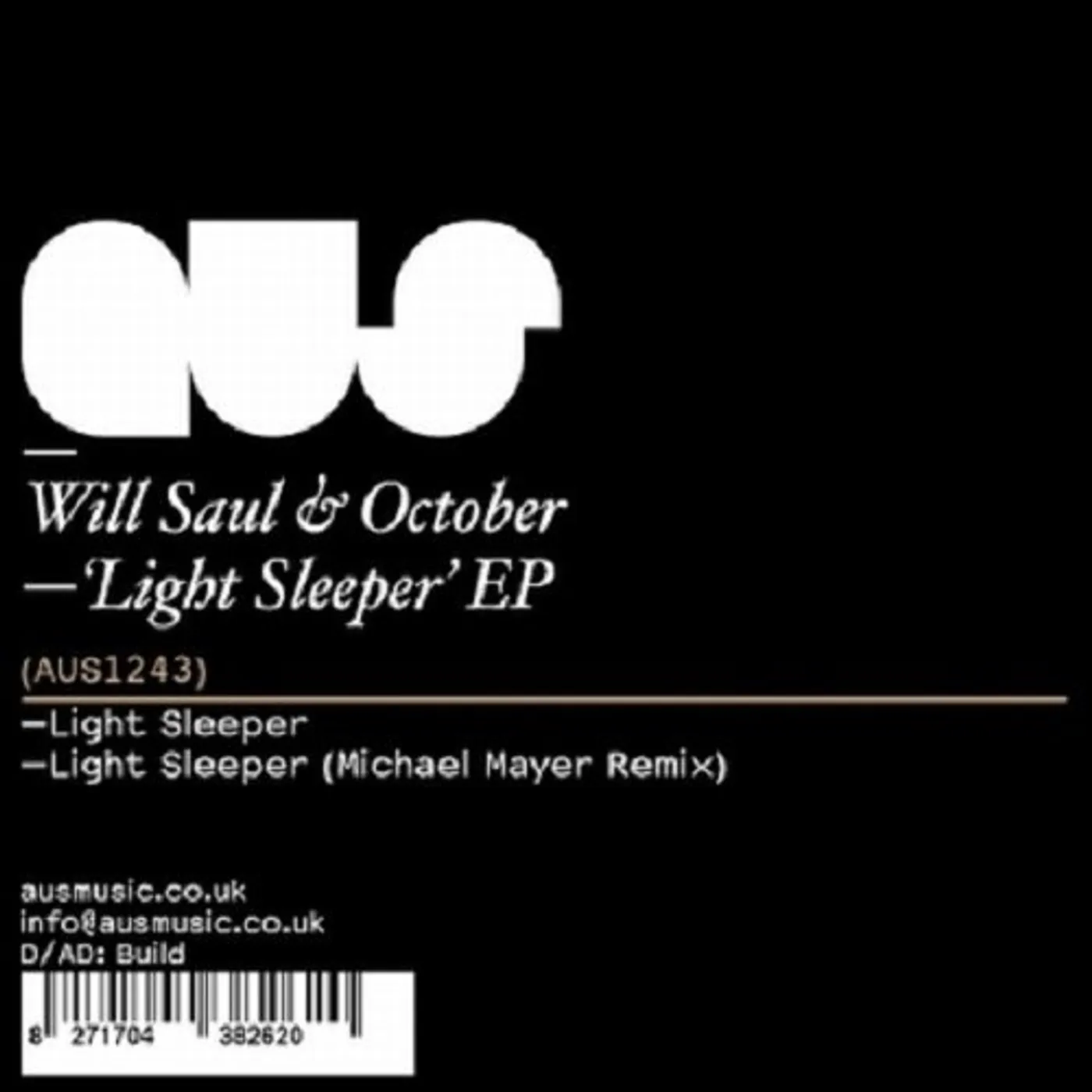 Will Saul Light Sleeper EP Vinyl Record
