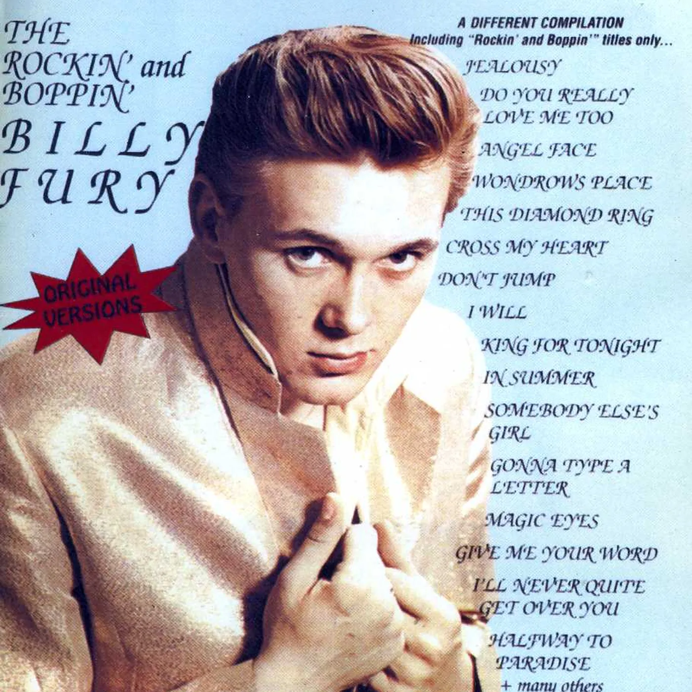 Billy Fury ROCKIN AND BOPPIN CD