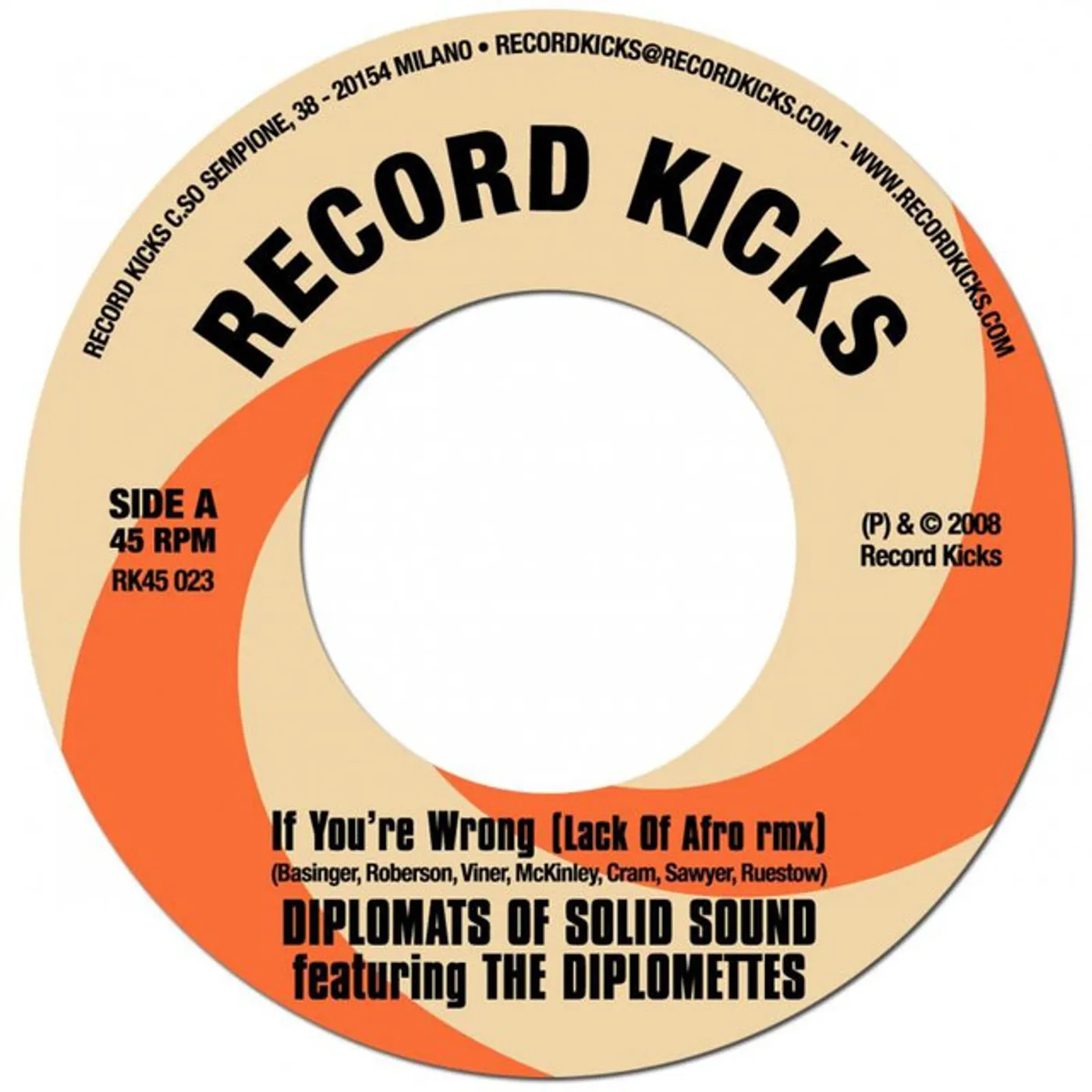 Diplomats of Solid Sound If You're Wrong (lack Of Afro Remix) Vinyl Record