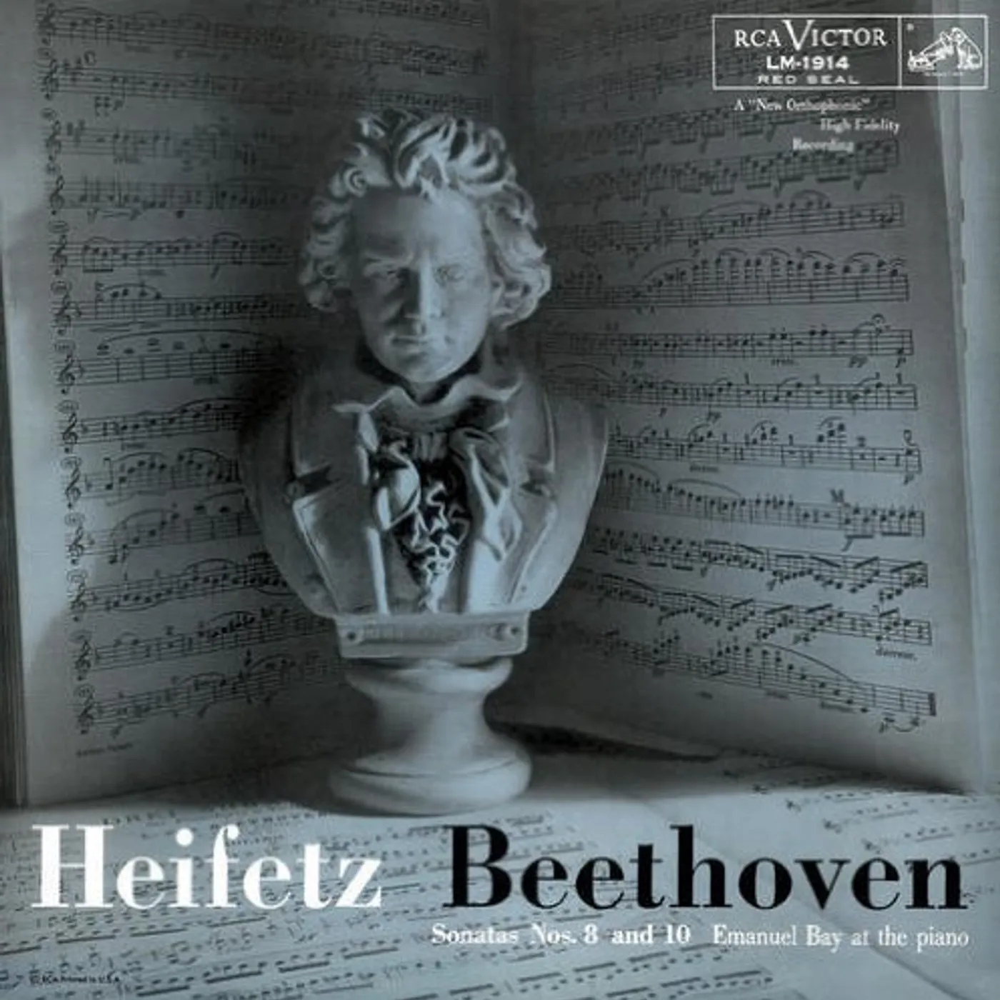 Jascha Heifetz BEETHOVEN SONATAS NOS 8 & 10 Vinyl Record