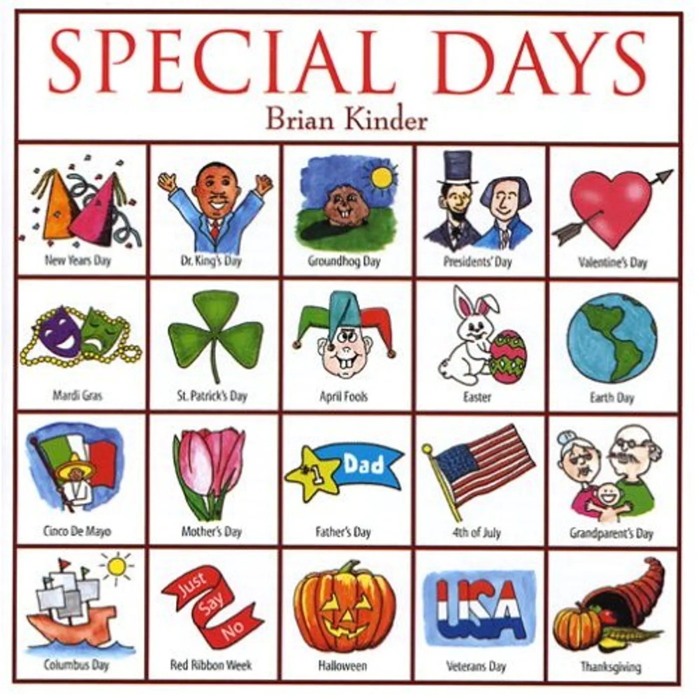 Brian Kinder SPECIAL DAYS CD