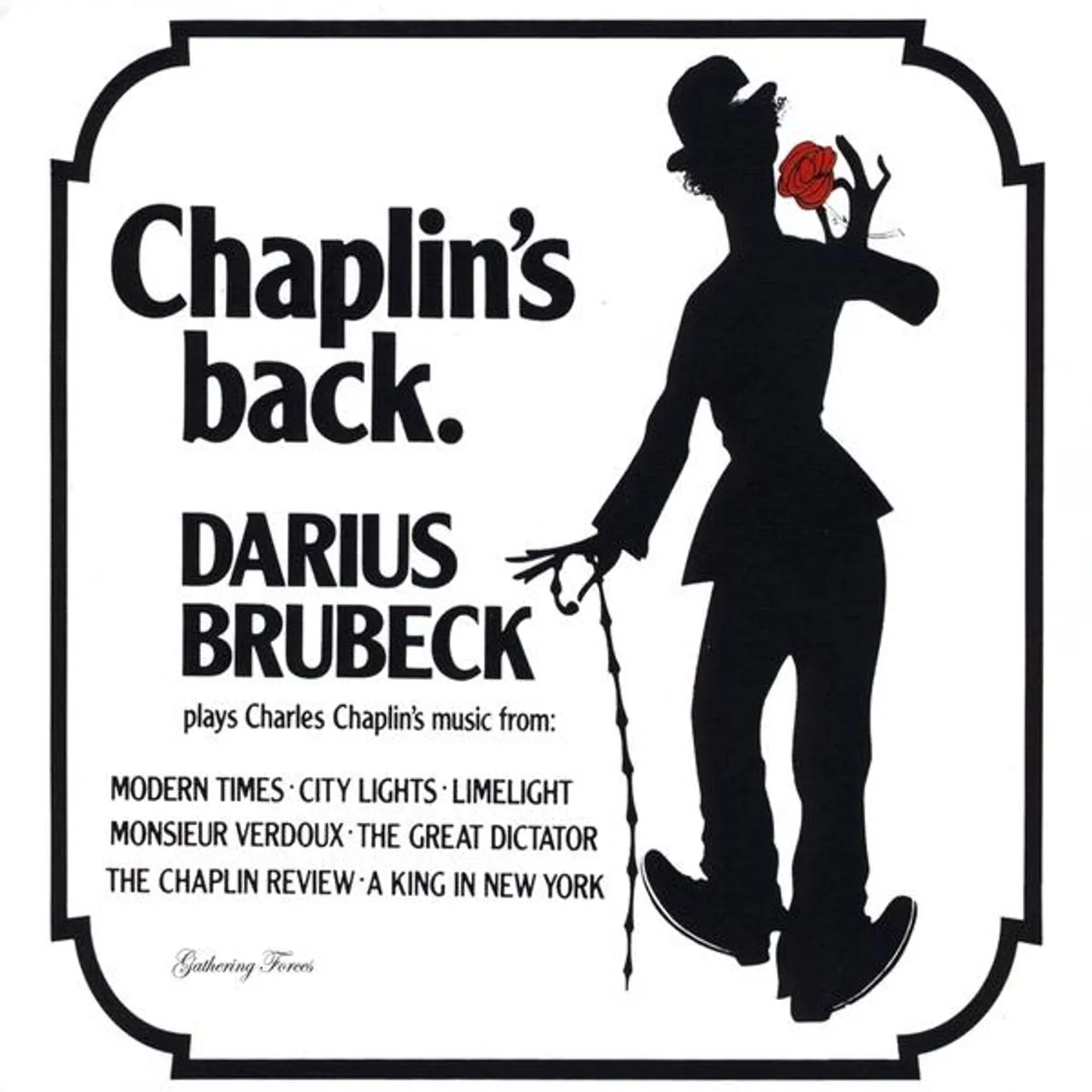 Darius Brubeck CHAPLIN'S BACK CD
