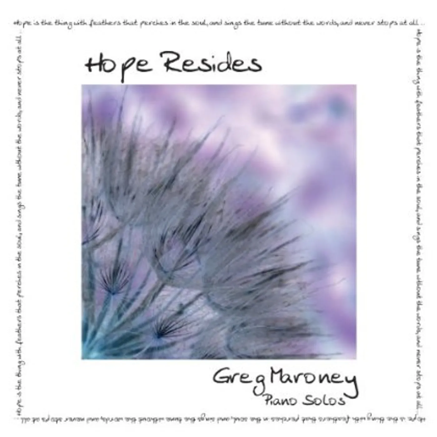 Greg Maroney HOPE RESIDES CD