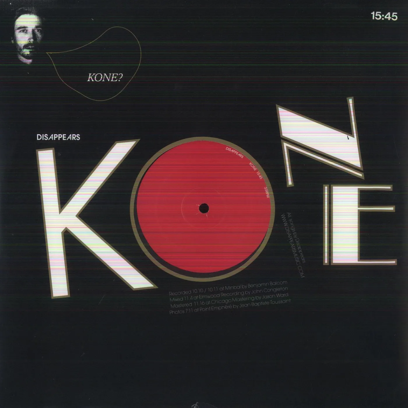 Disappears KONE Vinyl Record