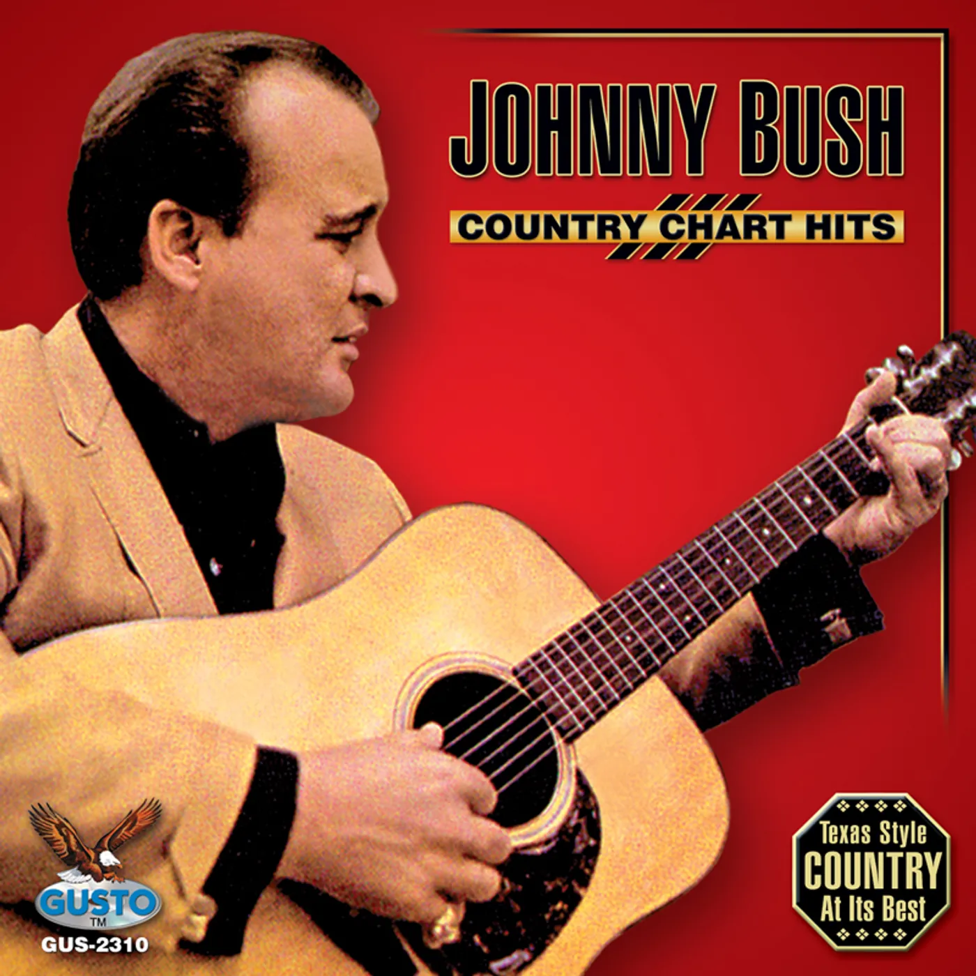 Johnny Bush COUNTRY CHART HITS CD