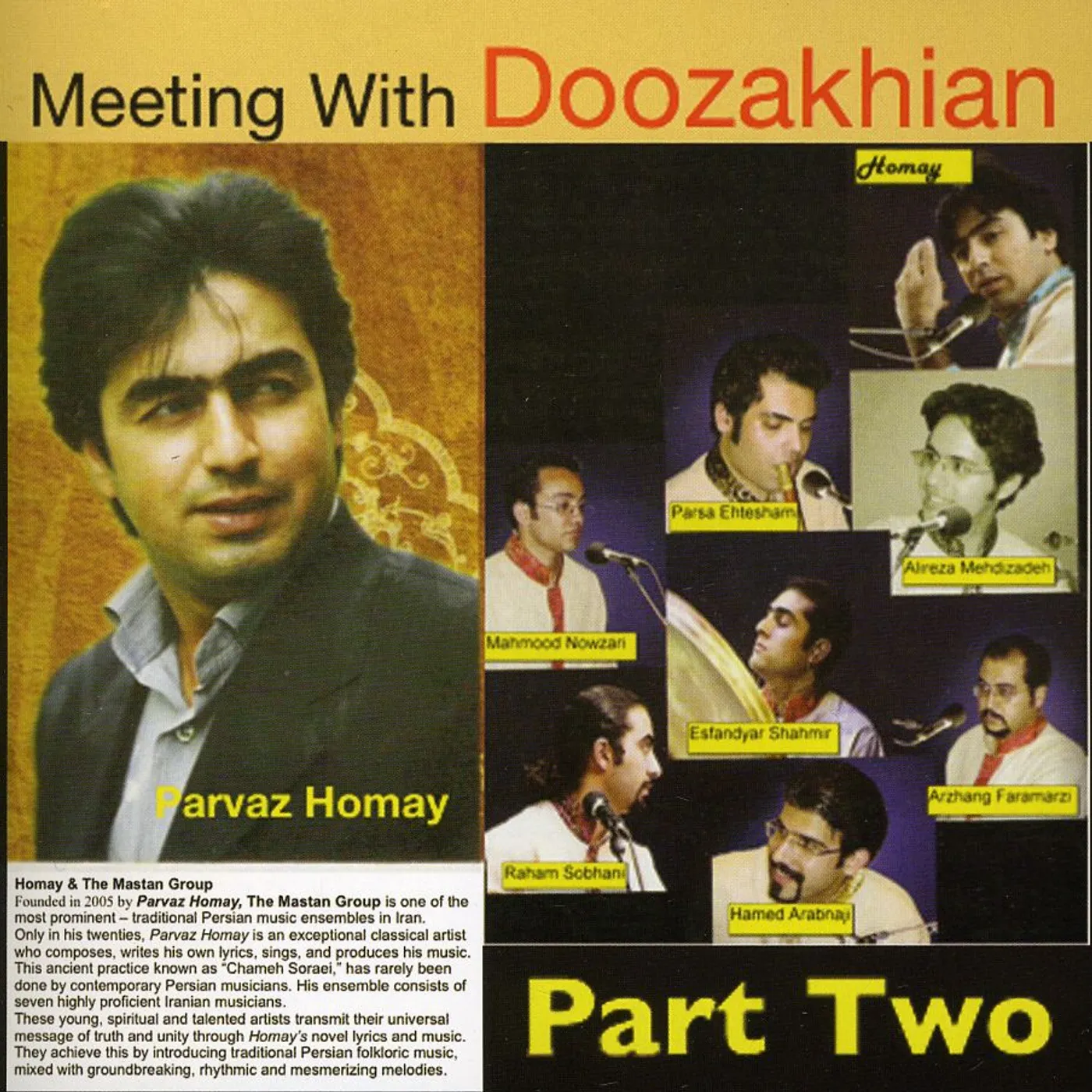 Homay MEETING WITH DOOZAKHIAN 2 CD