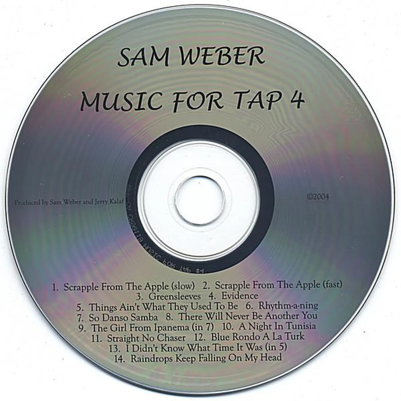 Sam Weber MUSIC FOR TAP 4 CD