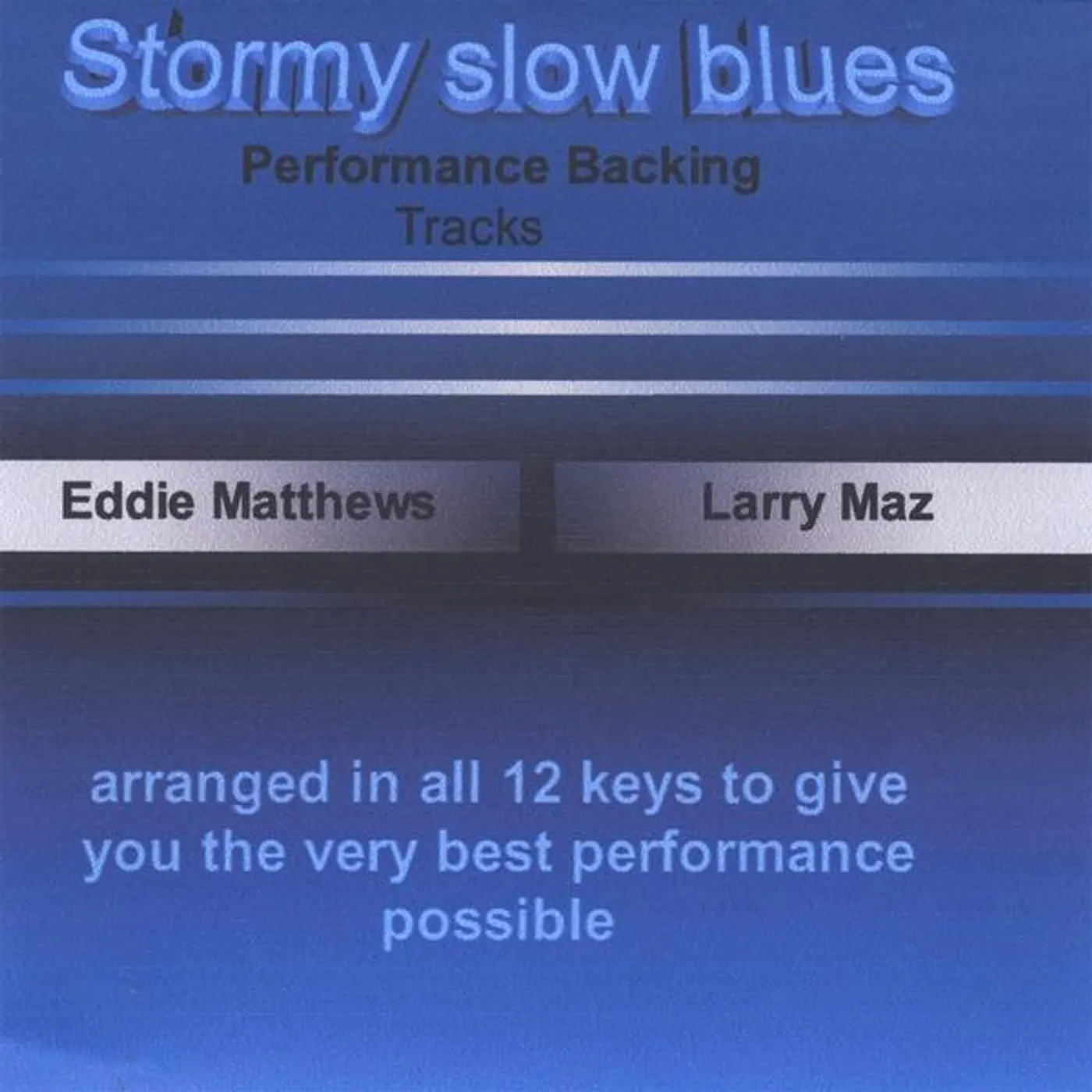Matthews & Maz STORMY SLOW BLUES BACKING TRACK 3 CD