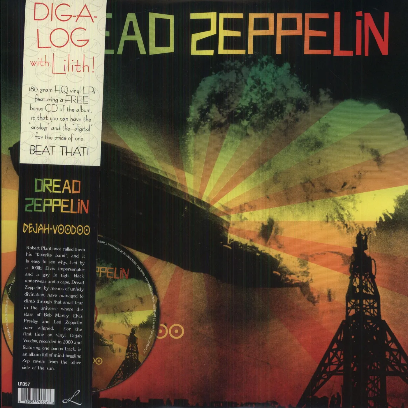 Dread Zeppelin DEJAH VOODOO Vinyl Record