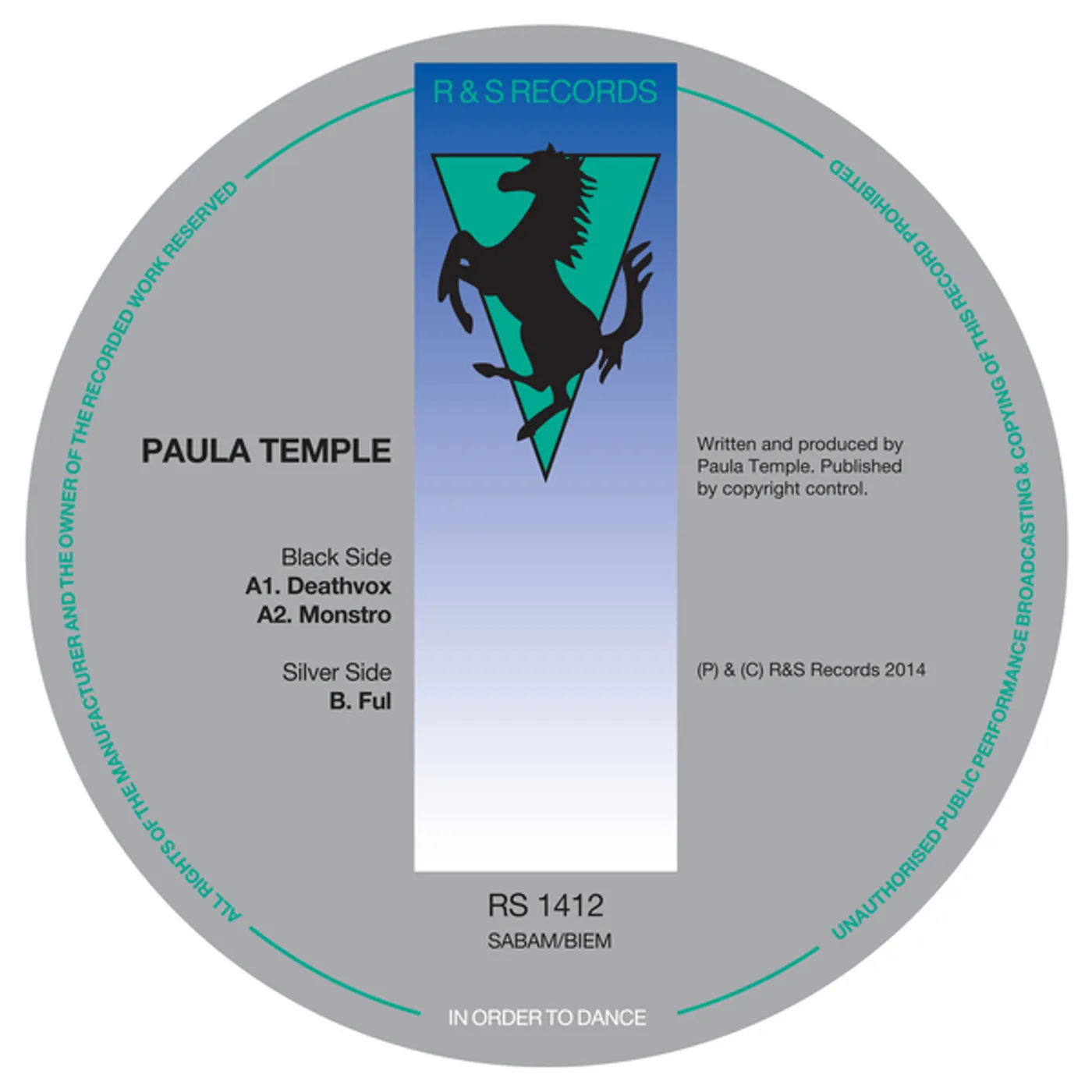 Paula Temple Colonized Vinyl Record