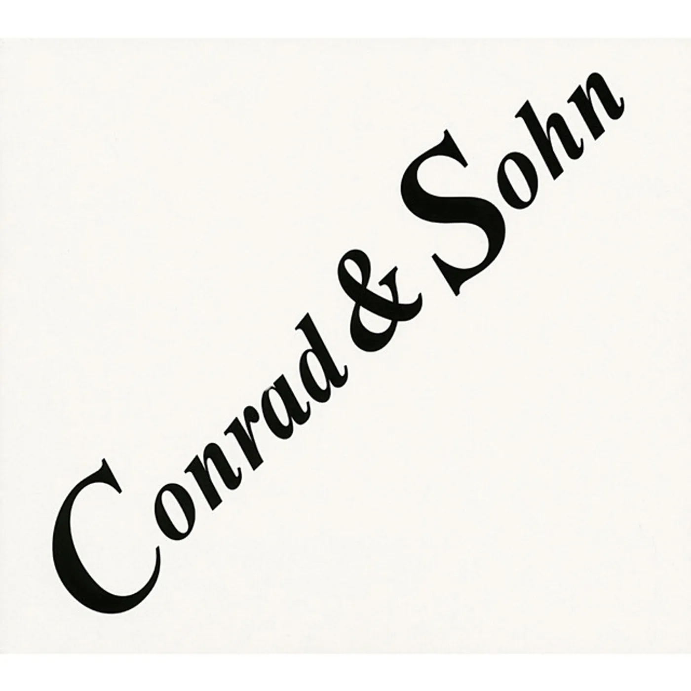 Conrad Schnitzler Conrad & Sohn Vinyl Record