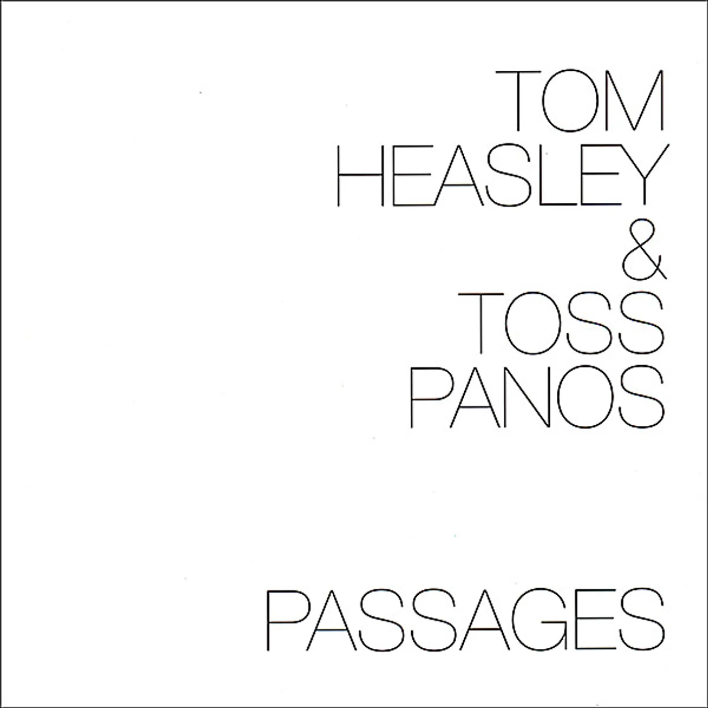 Tom Heasley PASSAGES CD
