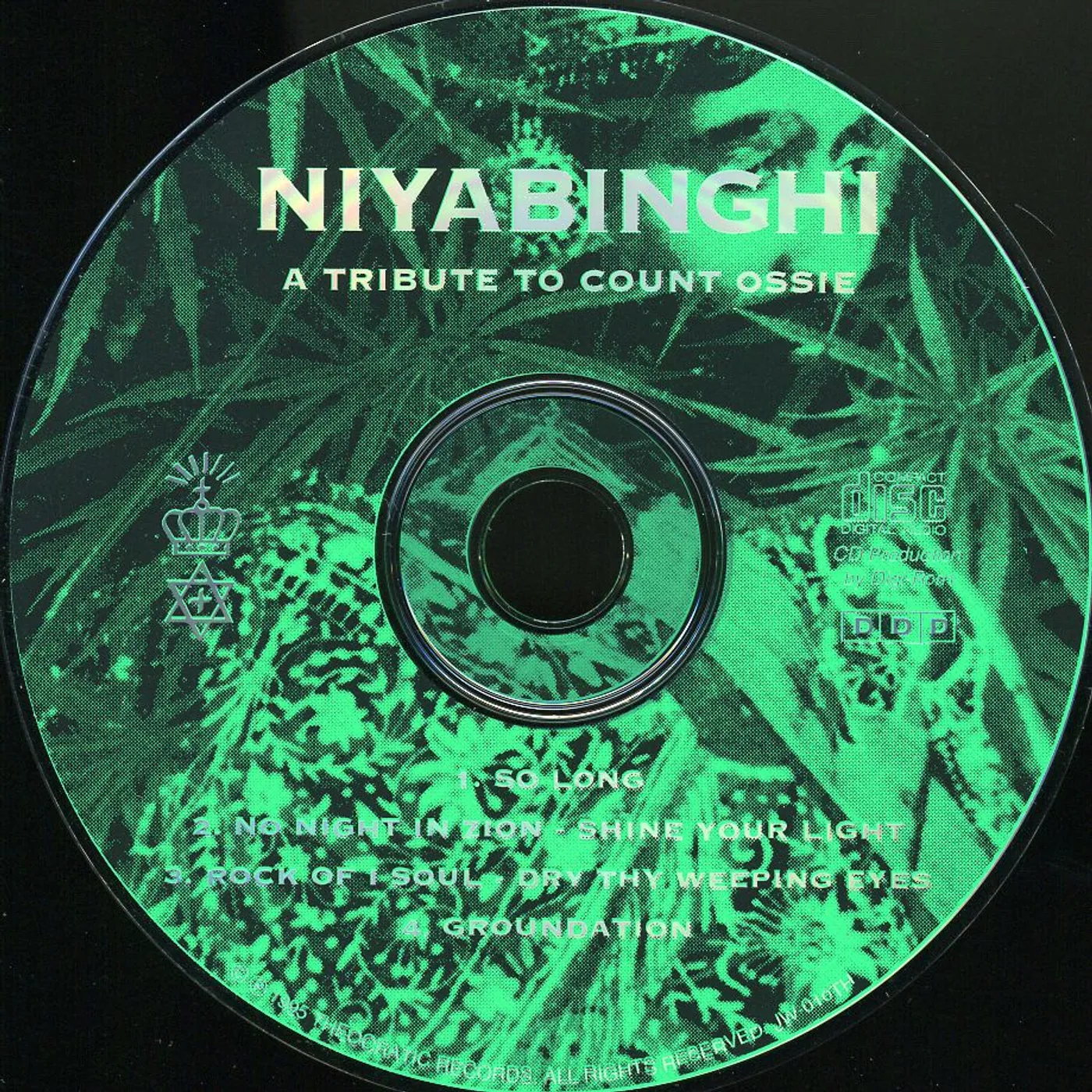 Jah-Levi NIYABINGHI: TRIBUTE TO COUNT OSSIE CD