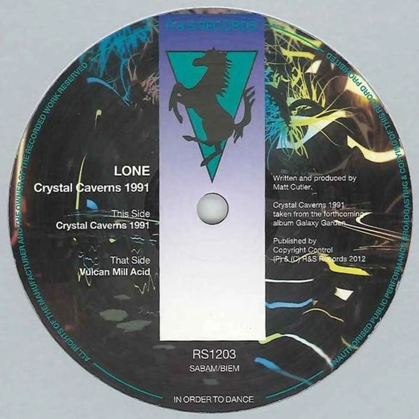 Lone CRYSTAL CAVERNS 1991 Vinyl Record