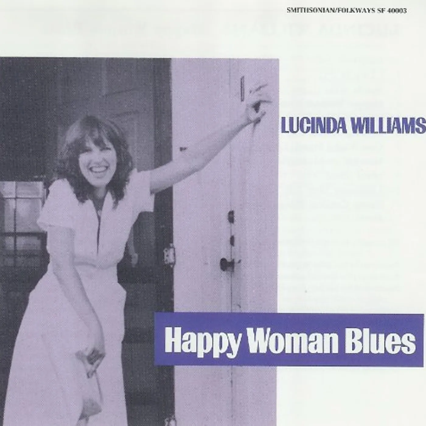 Lucinda Williams HAPPY WOMAN BLUES CD