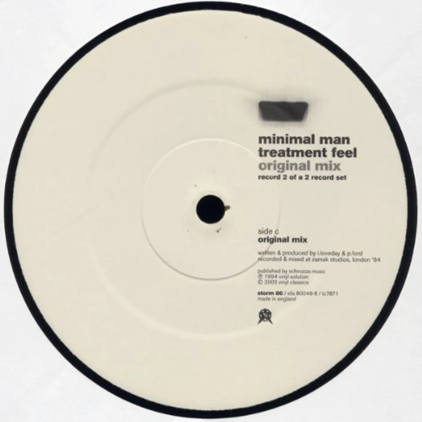 Minimal Man Treatment Feel Vinyl Record
