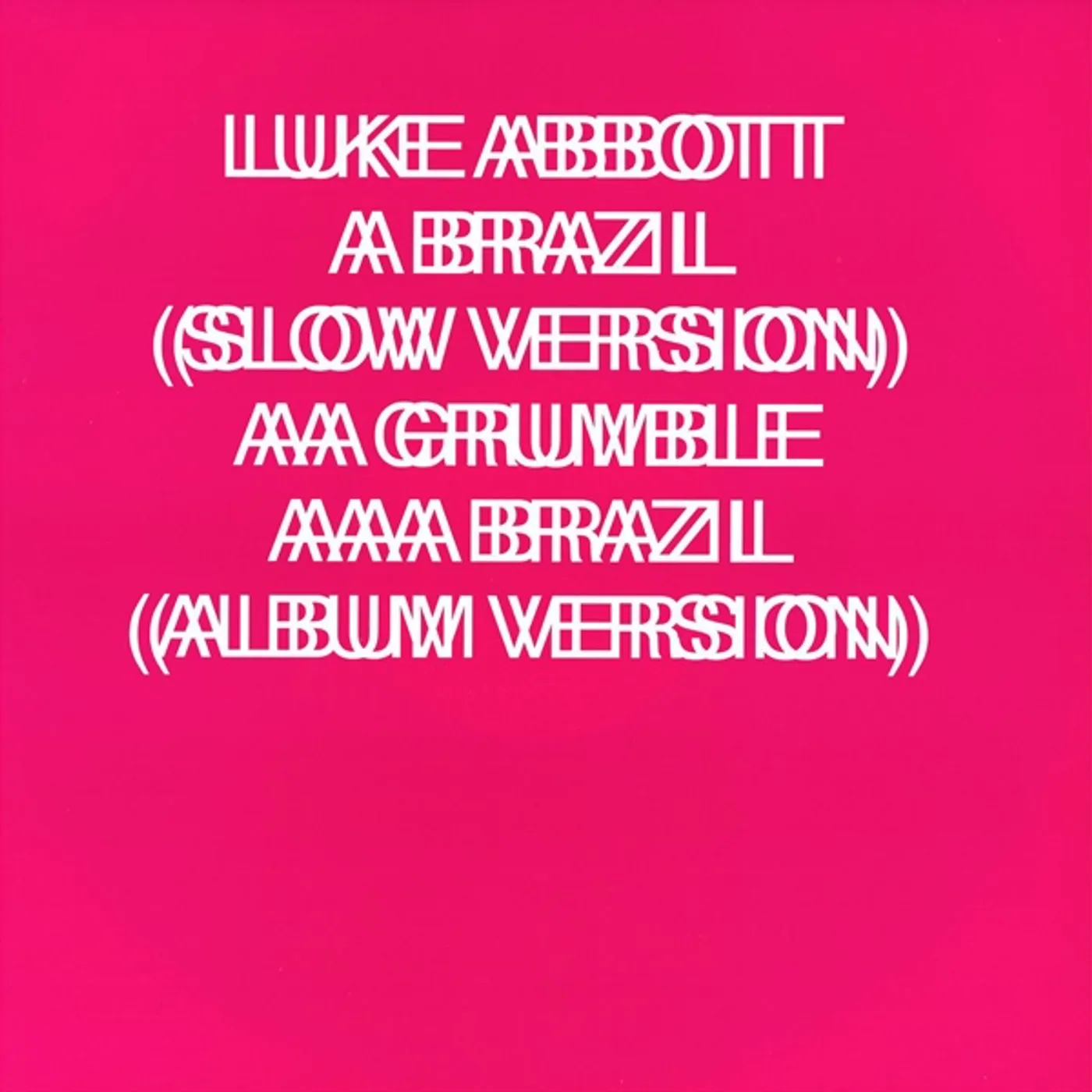 Luke Abbott BRAZIL Vinyl Record