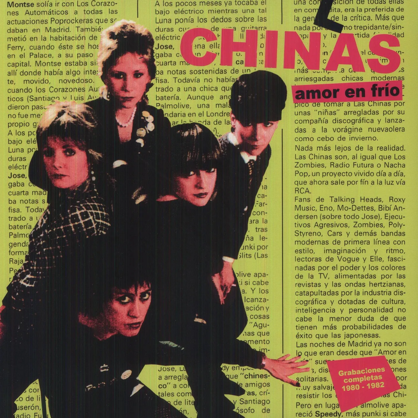 Las Chinas AMOR EN FRIO: GRABACIONES COMPLETAS 1980-1982 Vinyl Record