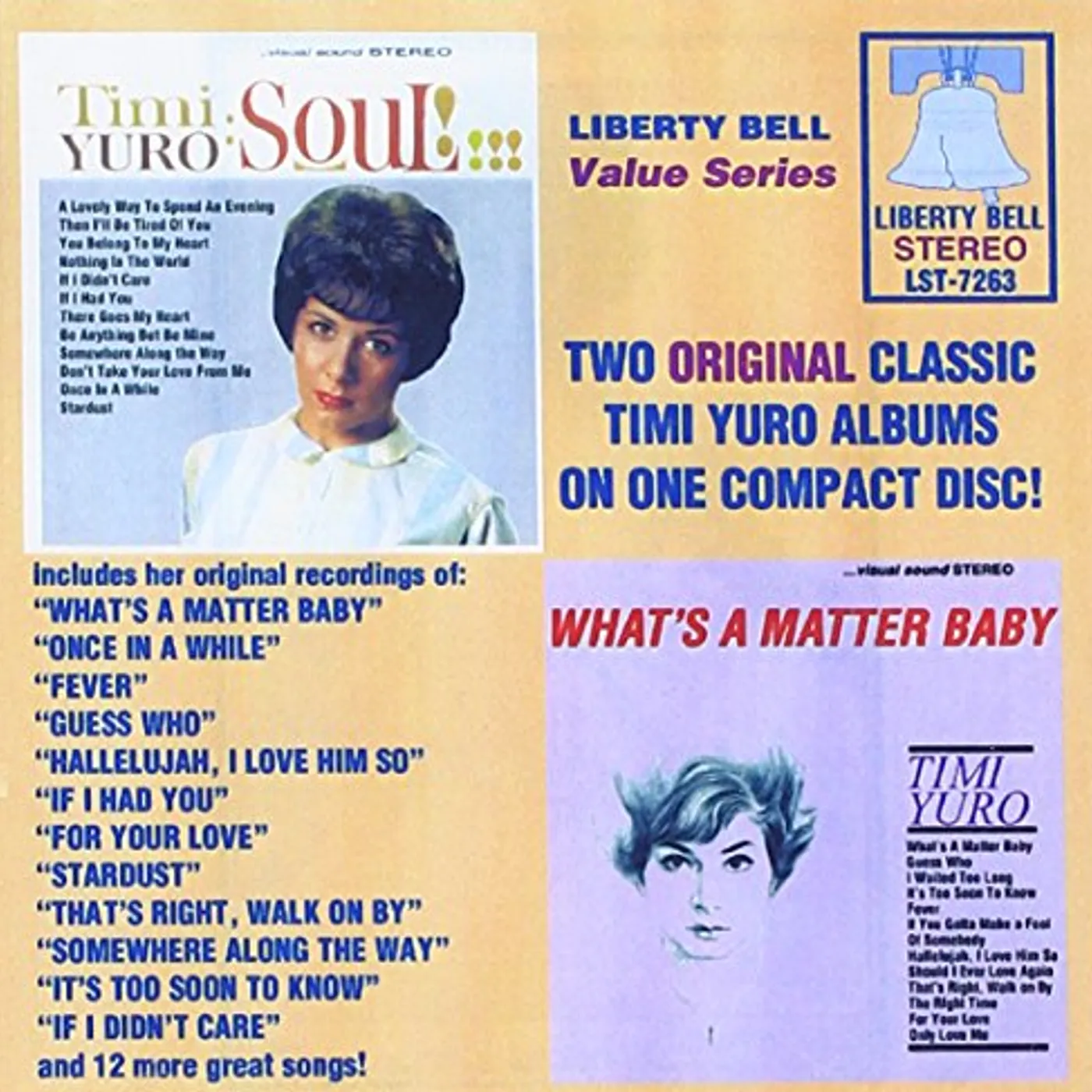 Timi Yuro SOUL / WHAT'S A MATTER BABY CD