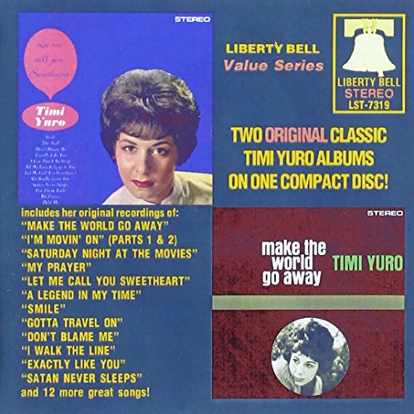 Timi Yuro LET ME CALL YOU SWEETHEART / MAKE THE WORLD GO CD