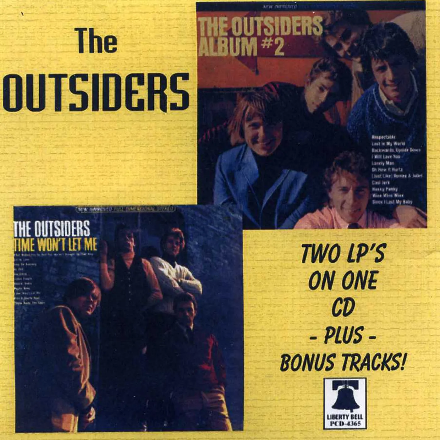 The Outsiders TIME WON'T LET ME / NUMBER 2 CD