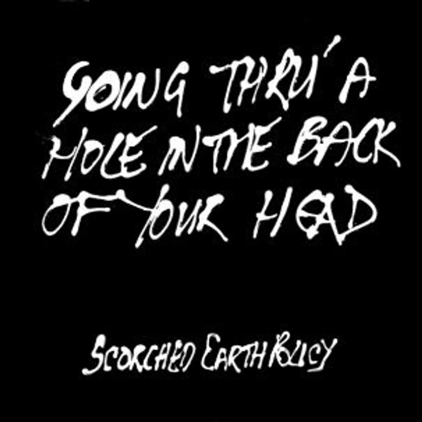 Scorched-Earth Policy GOING THRU A HOLE IN THE BACK OF YOUR HEAD Vinyl Record