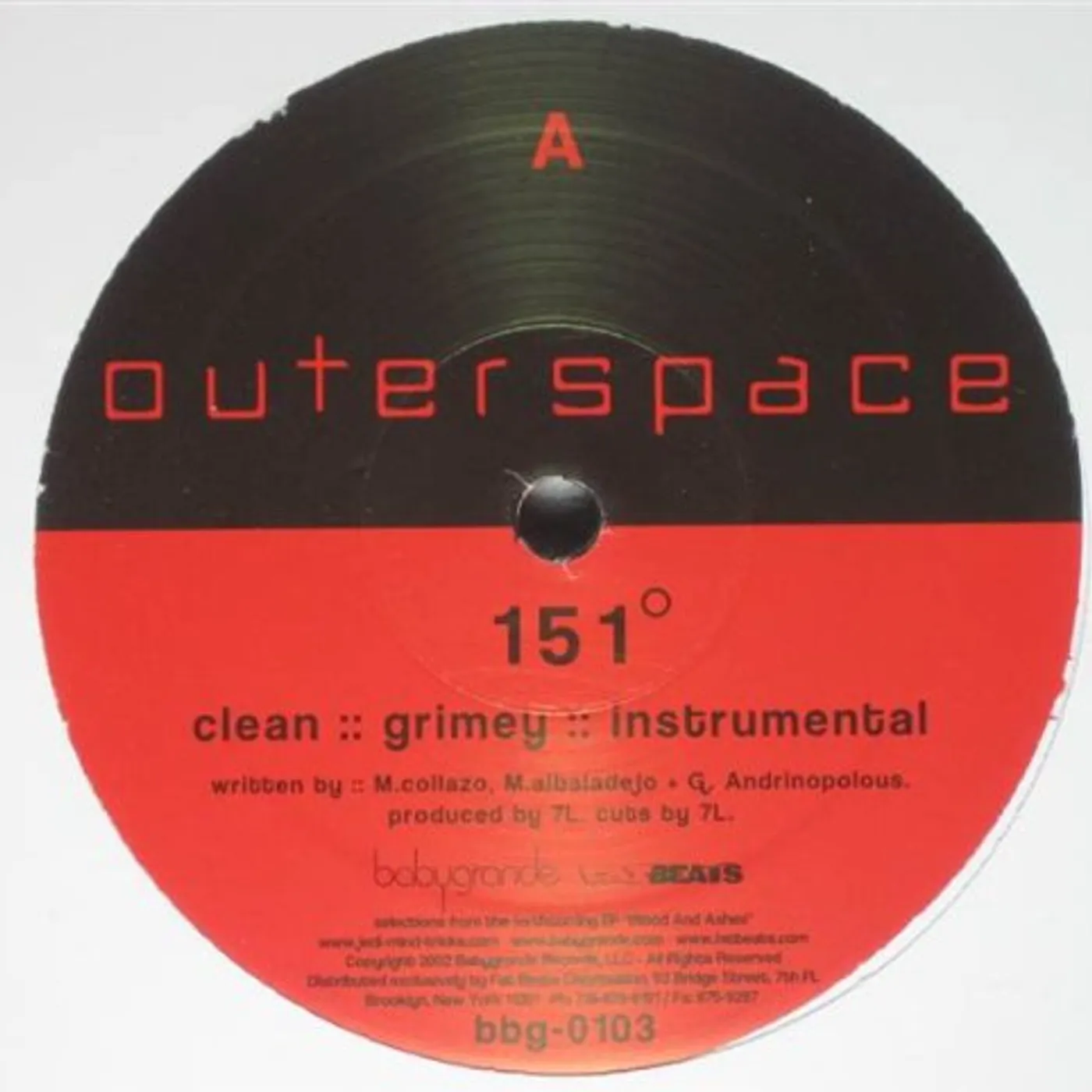 Outerspace 151 DEGREES / DIVINE EVIL Vinyl Record
