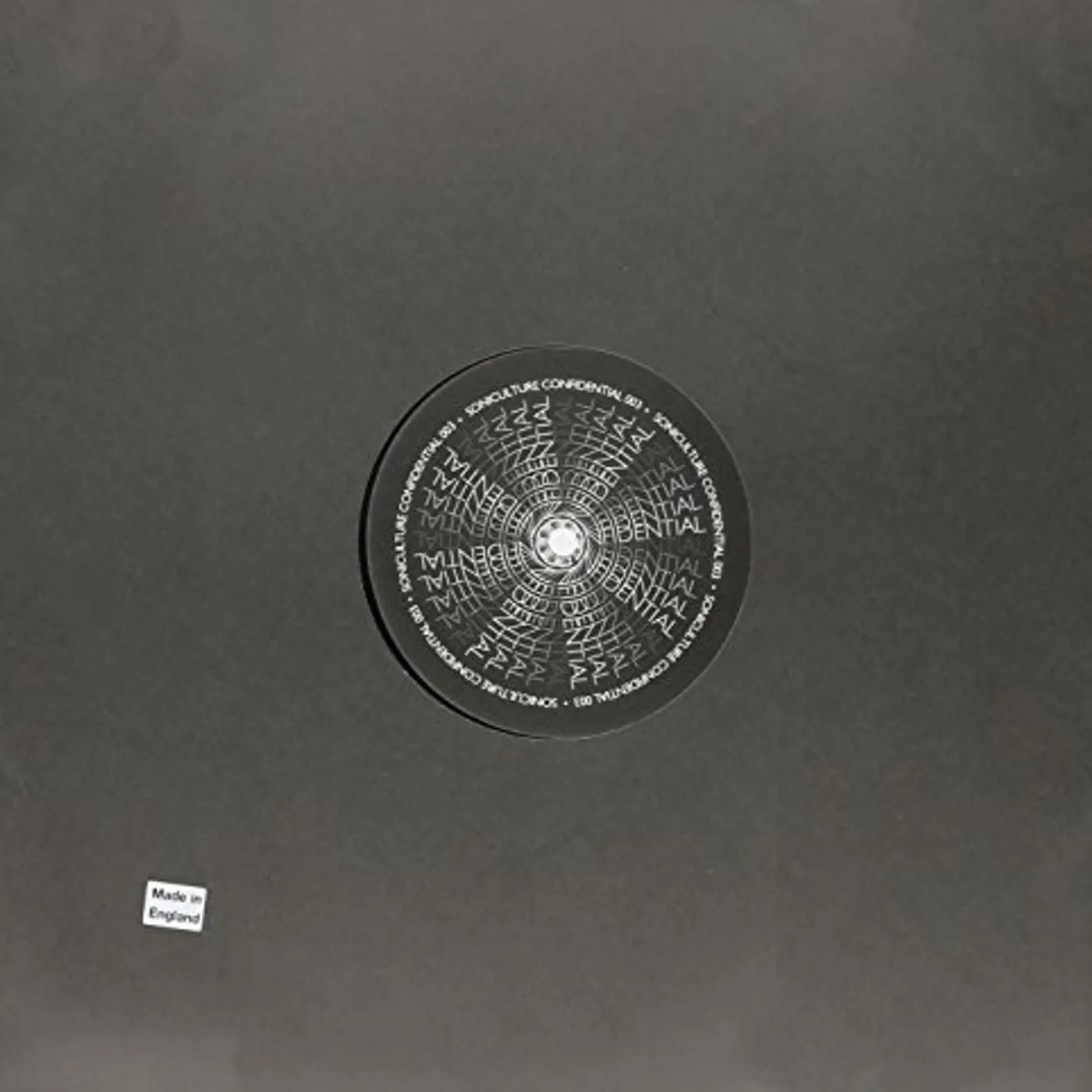 Unknown Soniculture Confidential 003 Vinyl Record