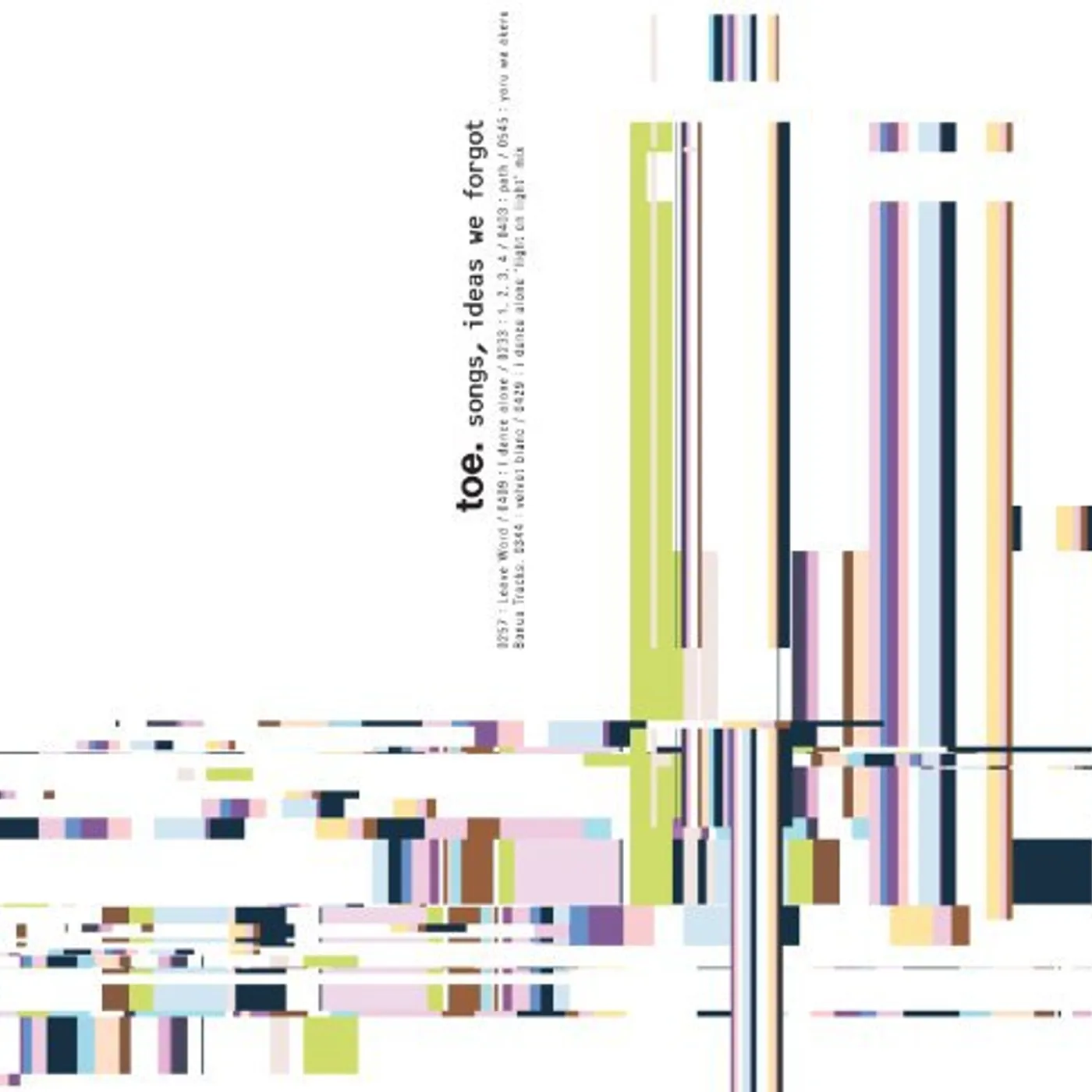 toe SONGS IDEAS WE FORGOT Vinyl Record