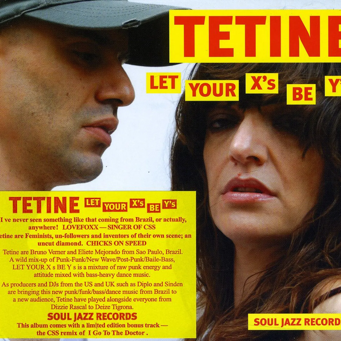 Tetine LET YOUR X'S BE Y'S CD