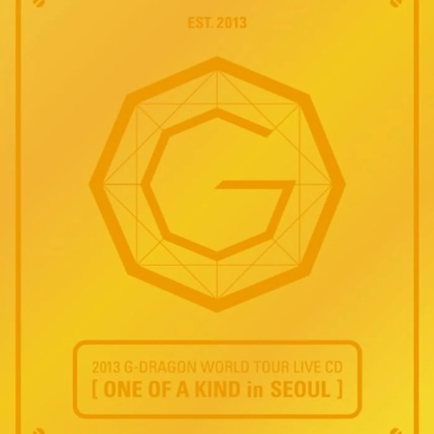 G-DRAGON ONE OF A KIND IN SEOUL CD