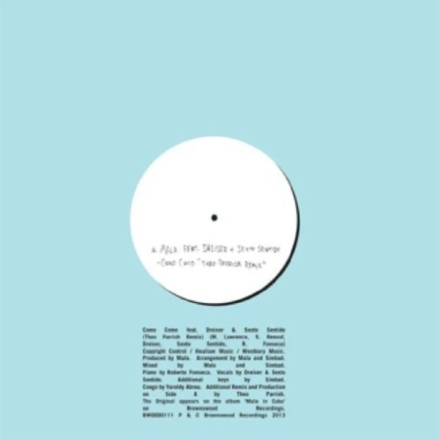 Mala COMO COMO (THEO PARRISH REMIX) Vinyl Record