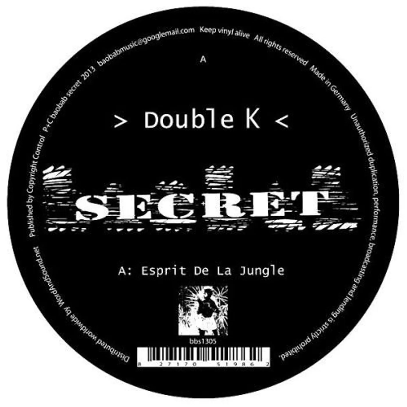 Double K Esprit De La Jungle Vinyl Record