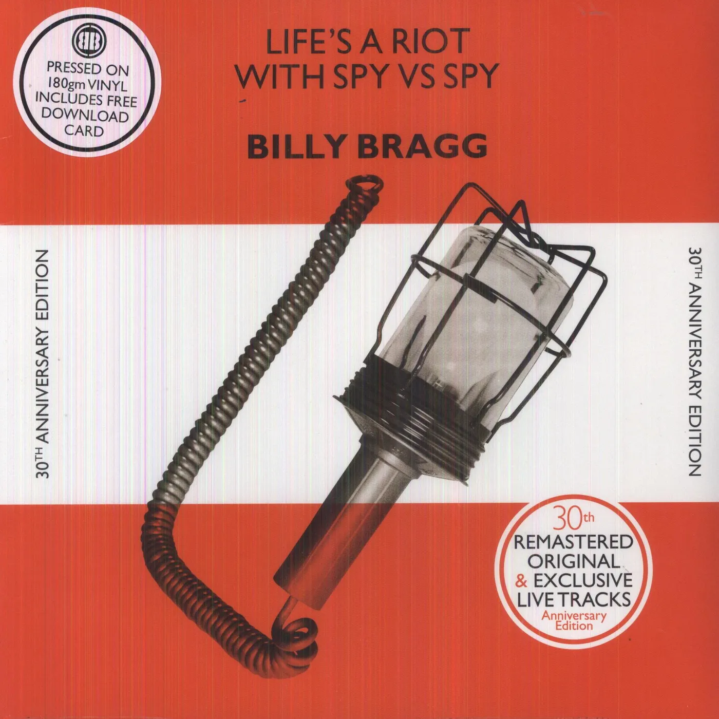 Billy Bragg LIFE'S A RIOT (30TH ANNIVERSARY EDITION) Vinyl Record