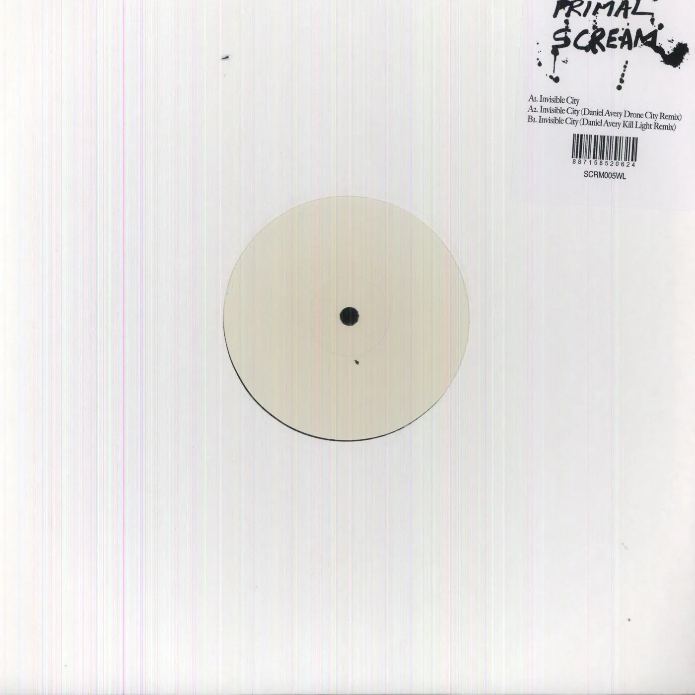 Primal Scream INVISIBILE CITY Vinyl Record