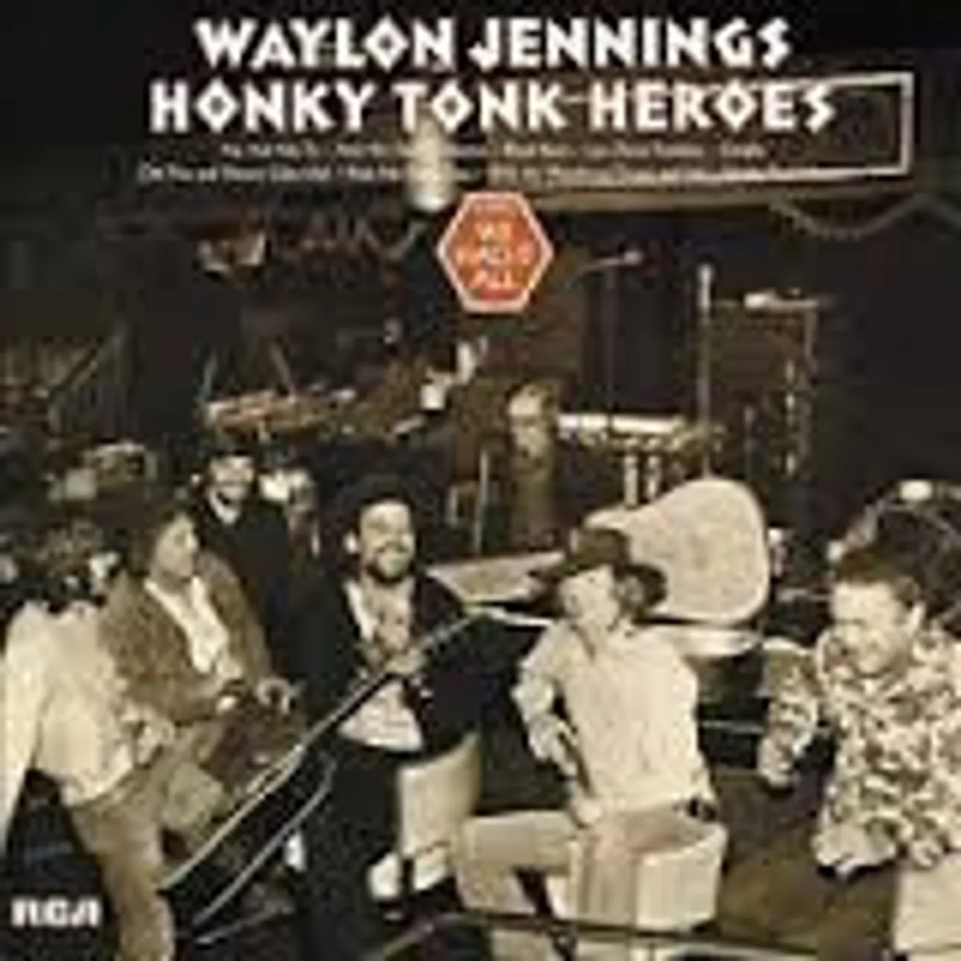Waylon Jennings Honky Tonk Heroes Vinyl Record