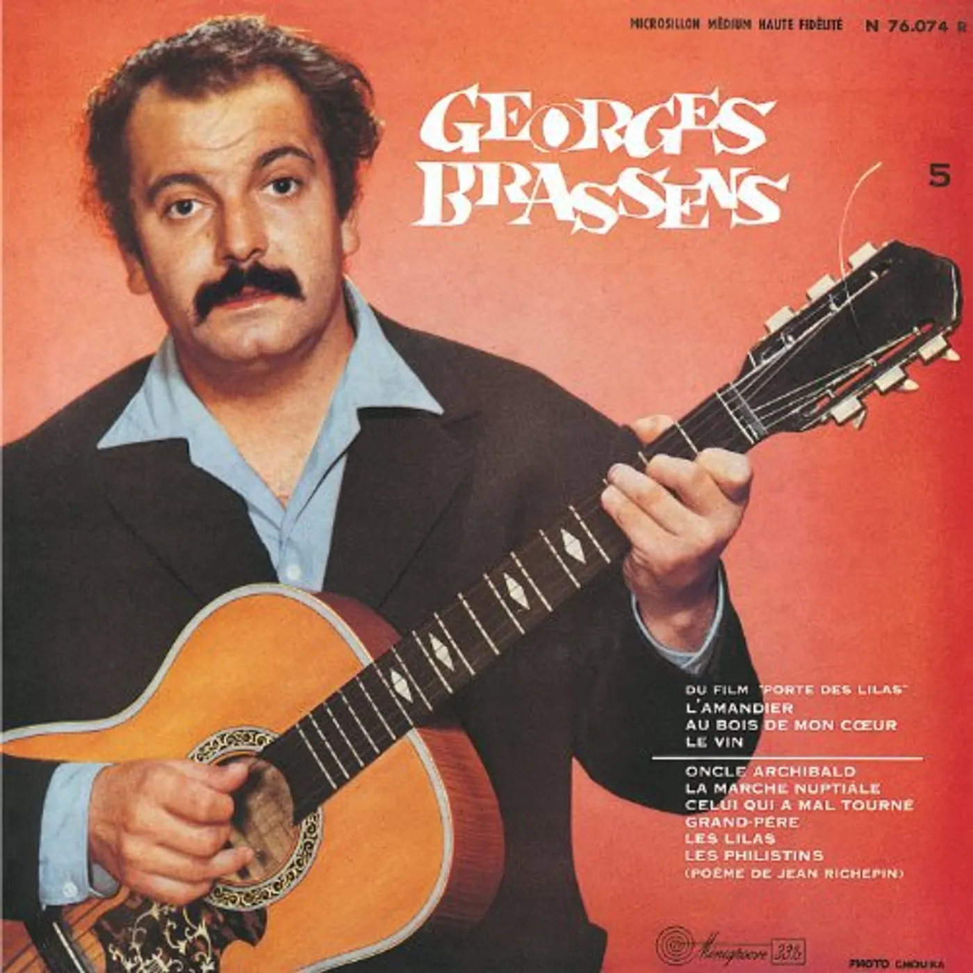 Georges Brassens VOL. 5-ONCLE ARCHIBALD Vinyl Record