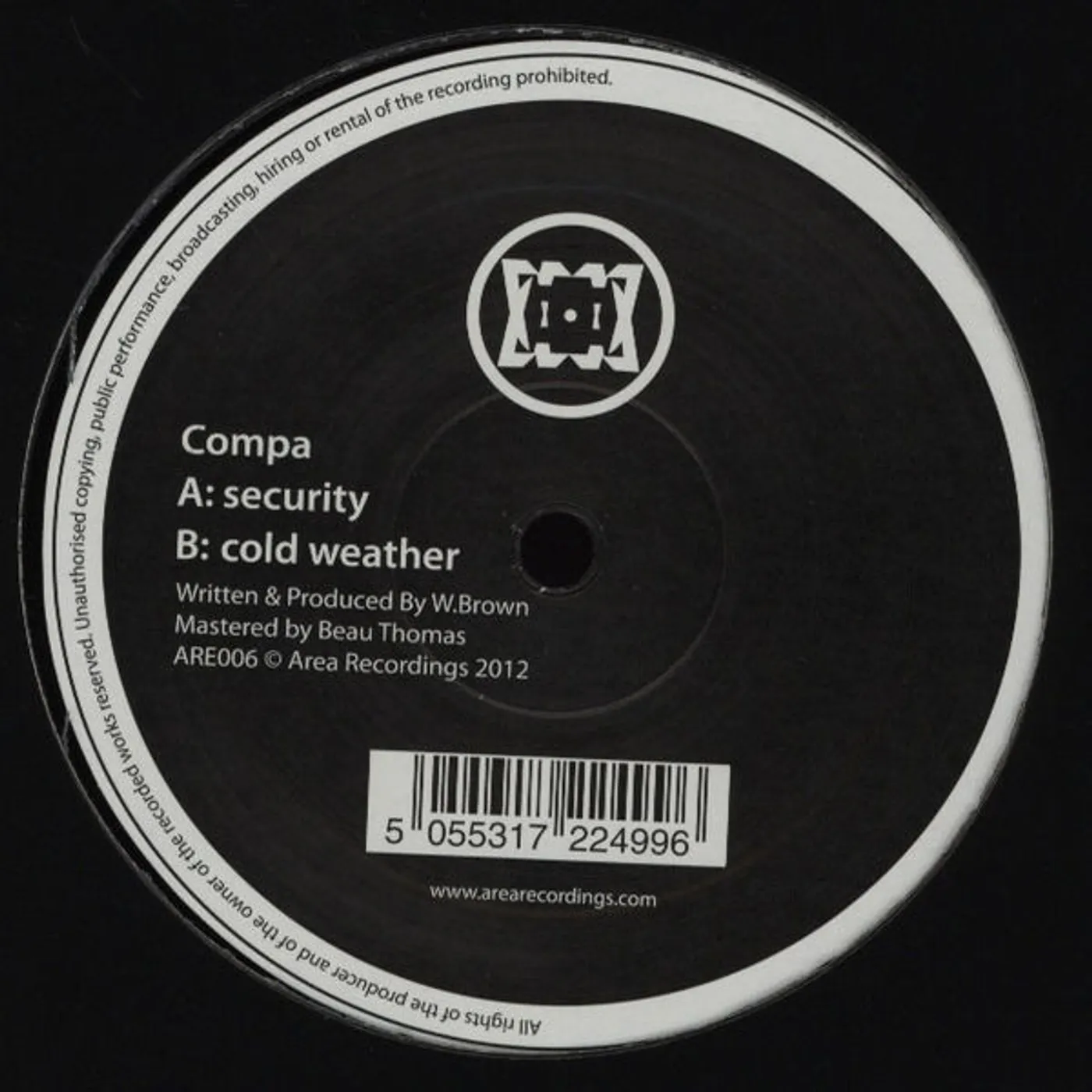 Compa SECURITY/COLD WEATHER Vinyl Record