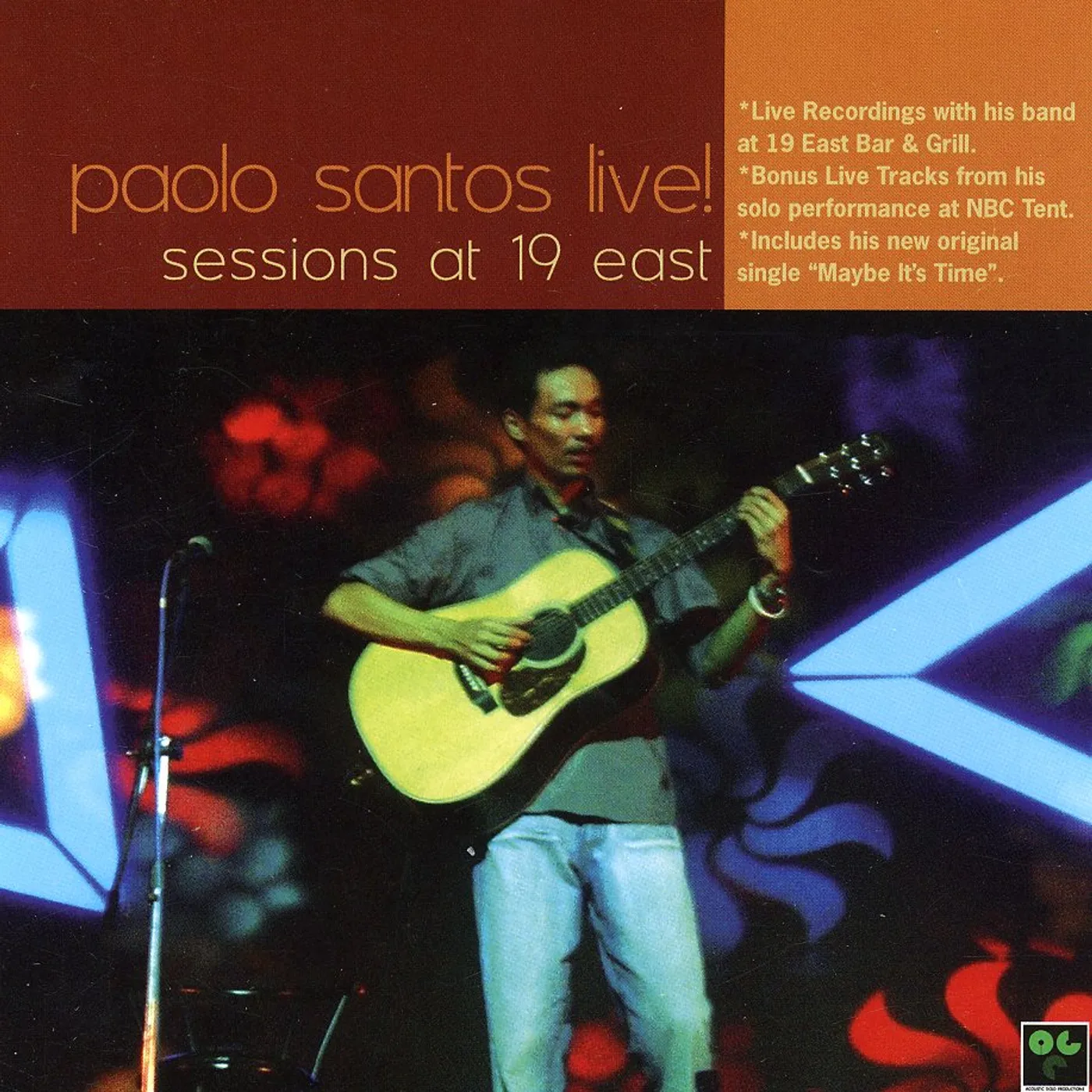 Paolo Santos LIVE! SESSIONS AT 19 EAST CD