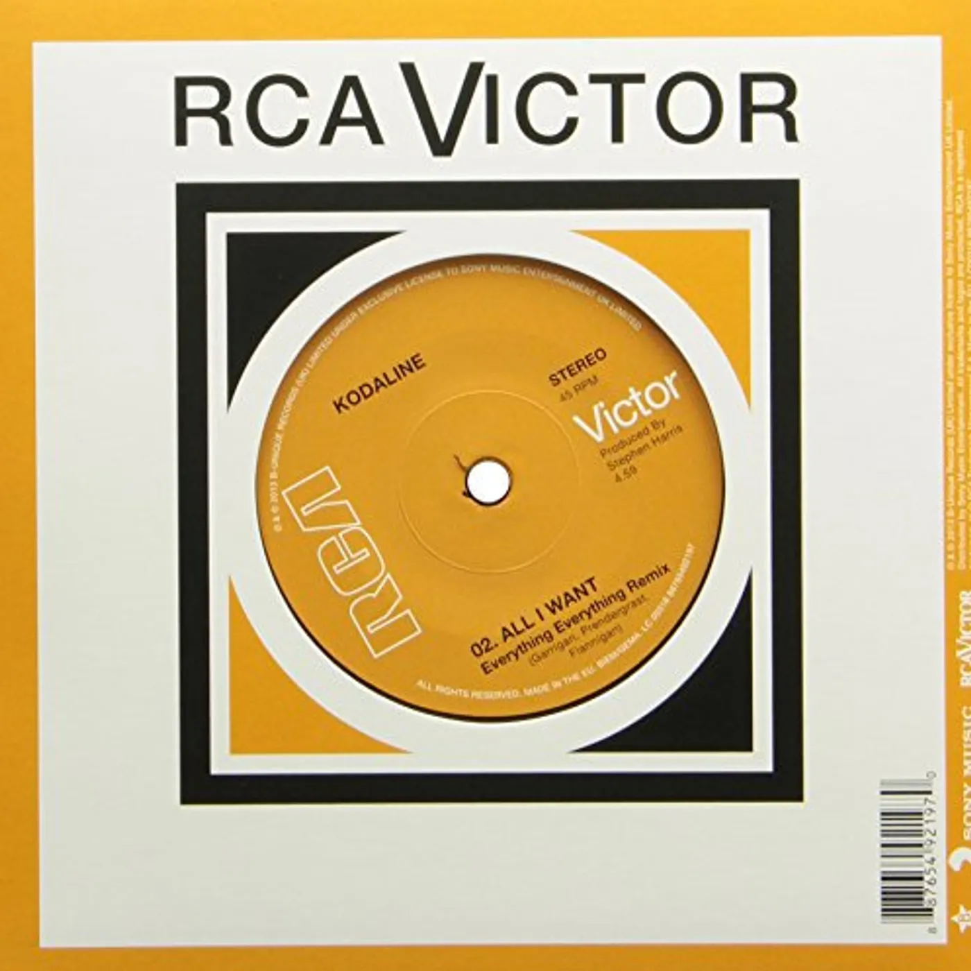 Kodaline ALL I WANT Vinyl Record - Canada Release