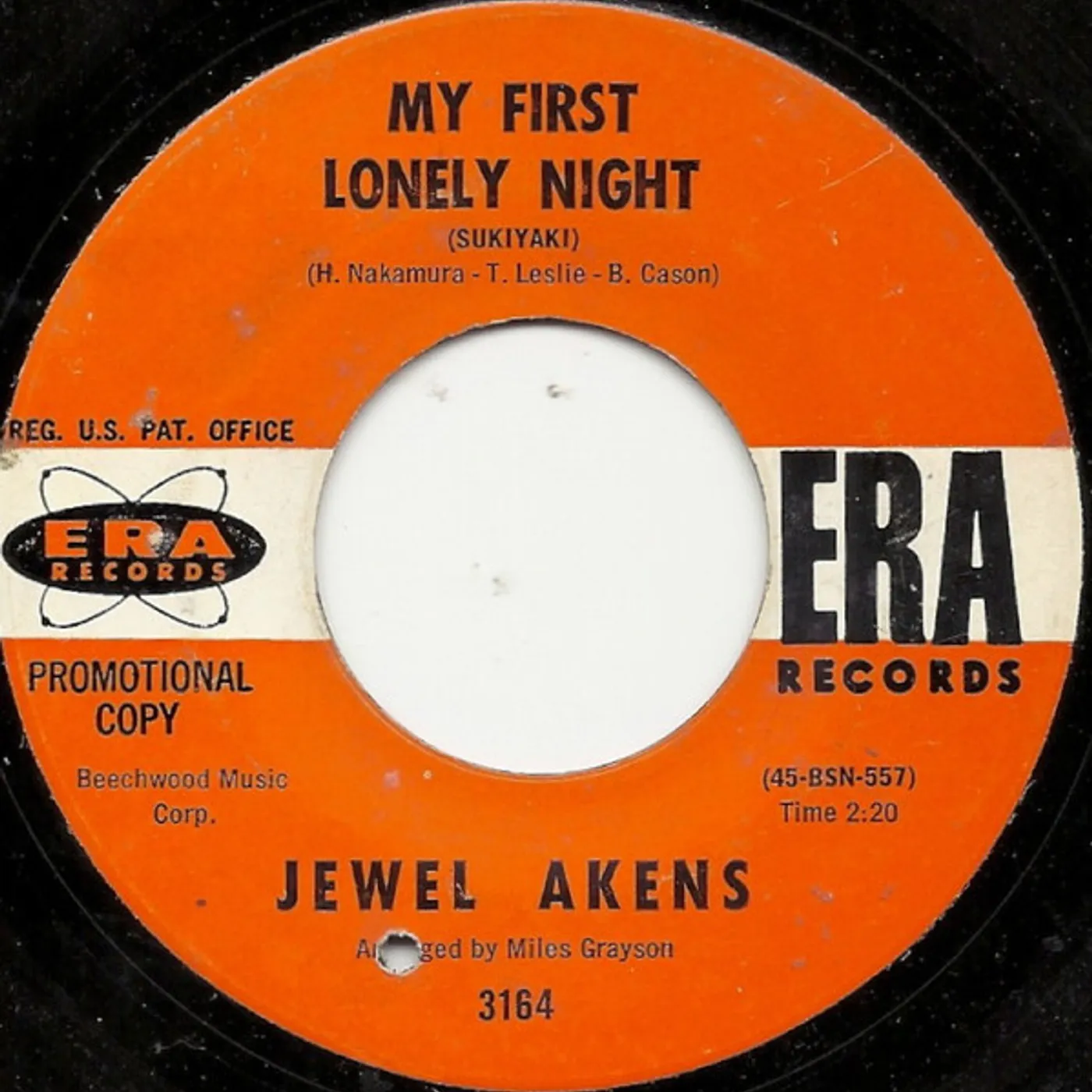 Jewel Akens MY FIRST LONELY NIGHT Vinyl Record