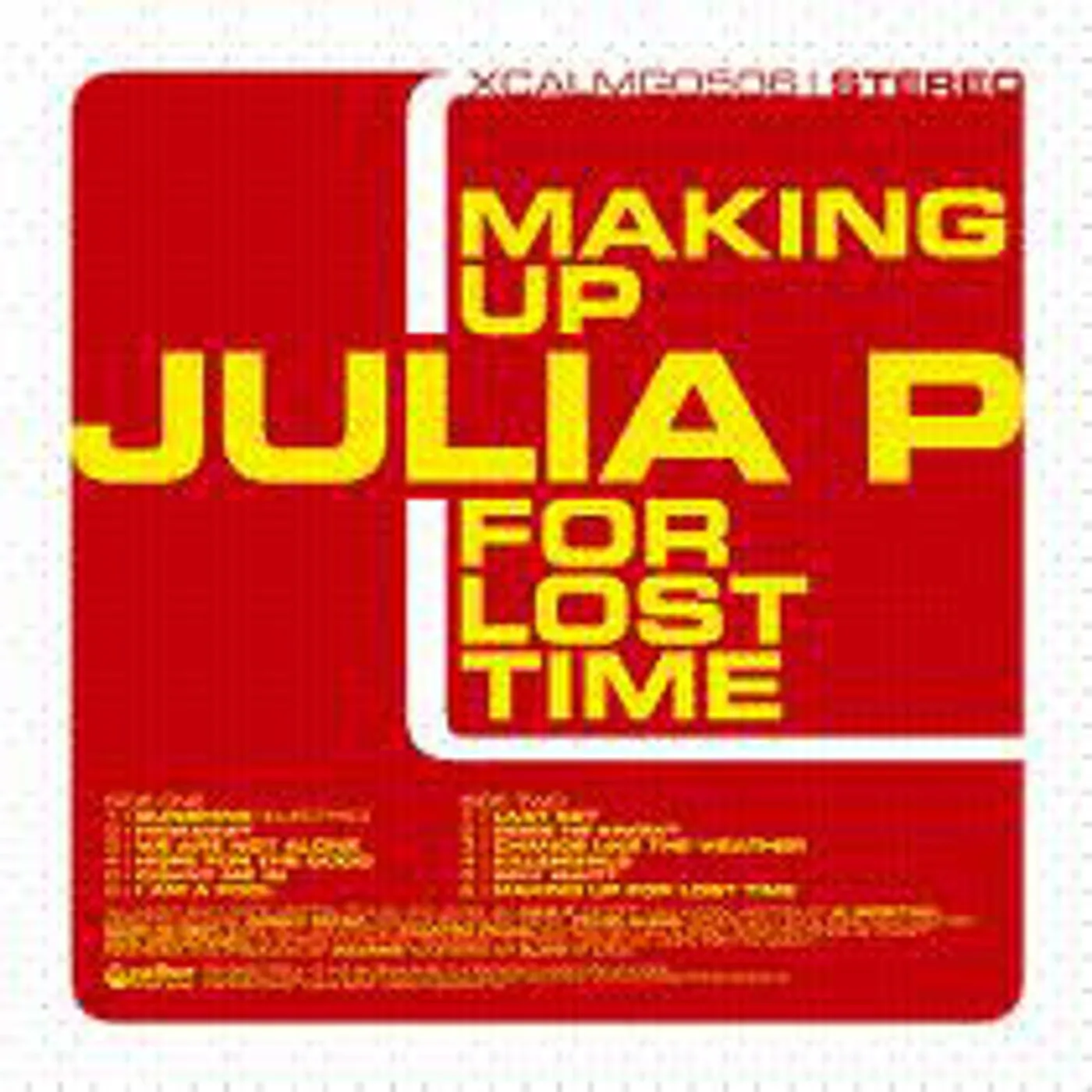 Julia P Making Up For Lost Time Vinyl Record
