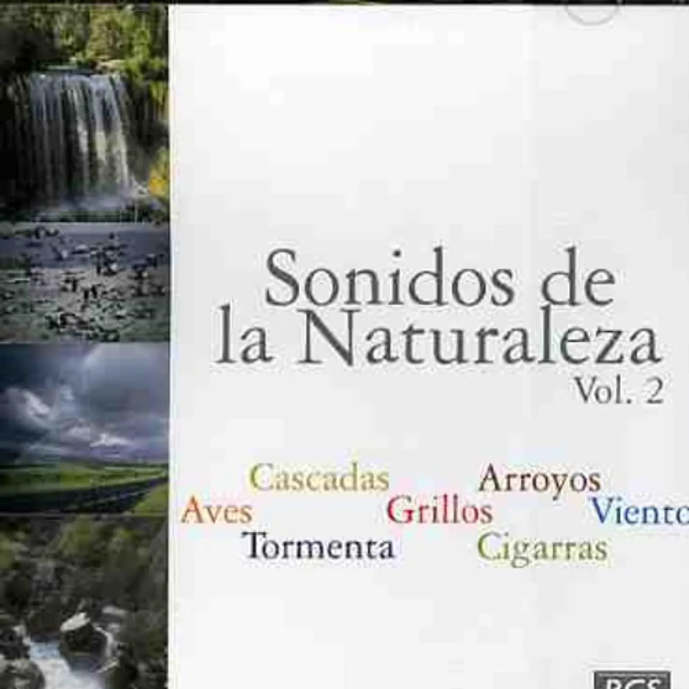 Sonidos de la Naturaleza AVES/CASCADAS/GRILLOS/ ARROYOS/TORMENTA/VIENTO. VO CD