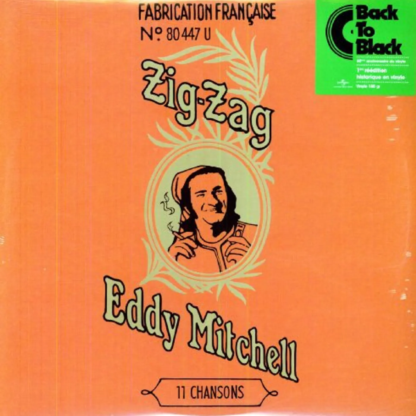 Eddy Mitchell ZIG ZAG Vinyl Record