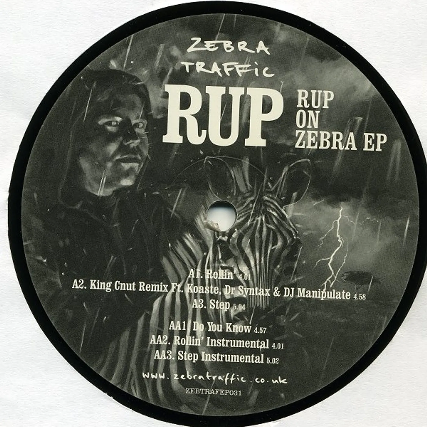 Rup ON ZEBRA EP Vinyl Record