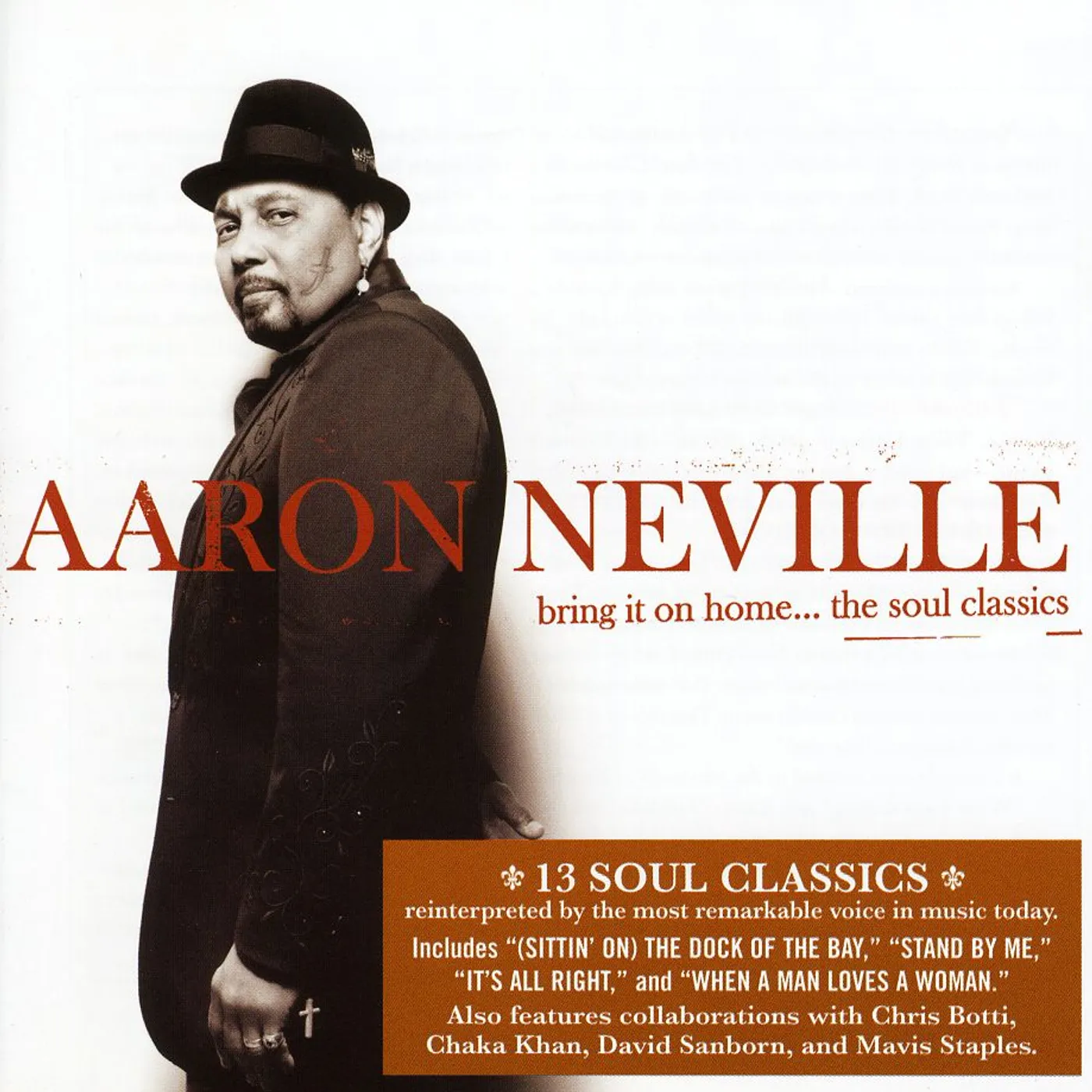 Aaron Neville BRING IT ON HOME-THE SOUL CLASSICS CD