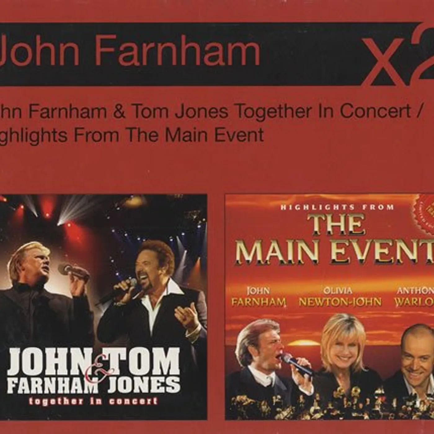 John Farnham TOGETHER IN CONCERT/HIGHLIGHTS FROM THE MAIN EVENT CD