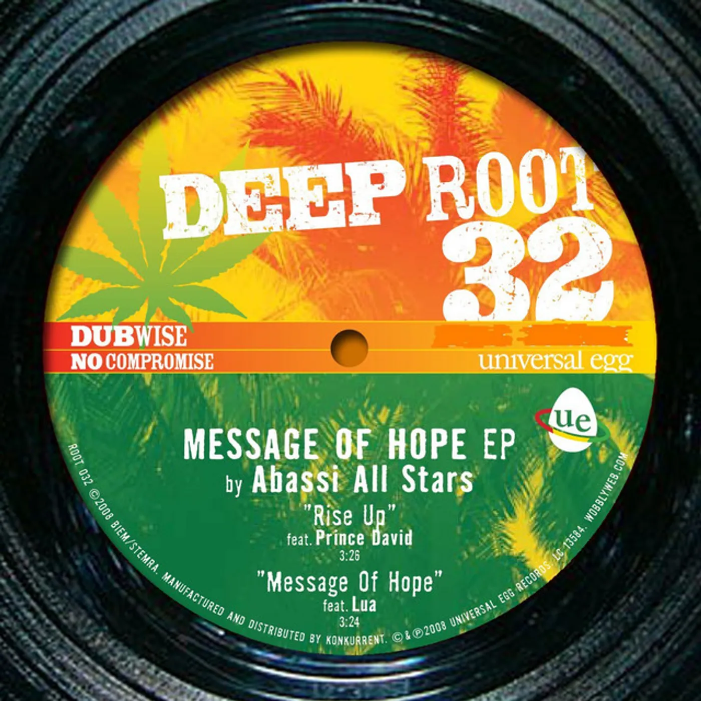 Abassi All Stars MESSAGE OF HOPE EP (GER) Vinyl Record