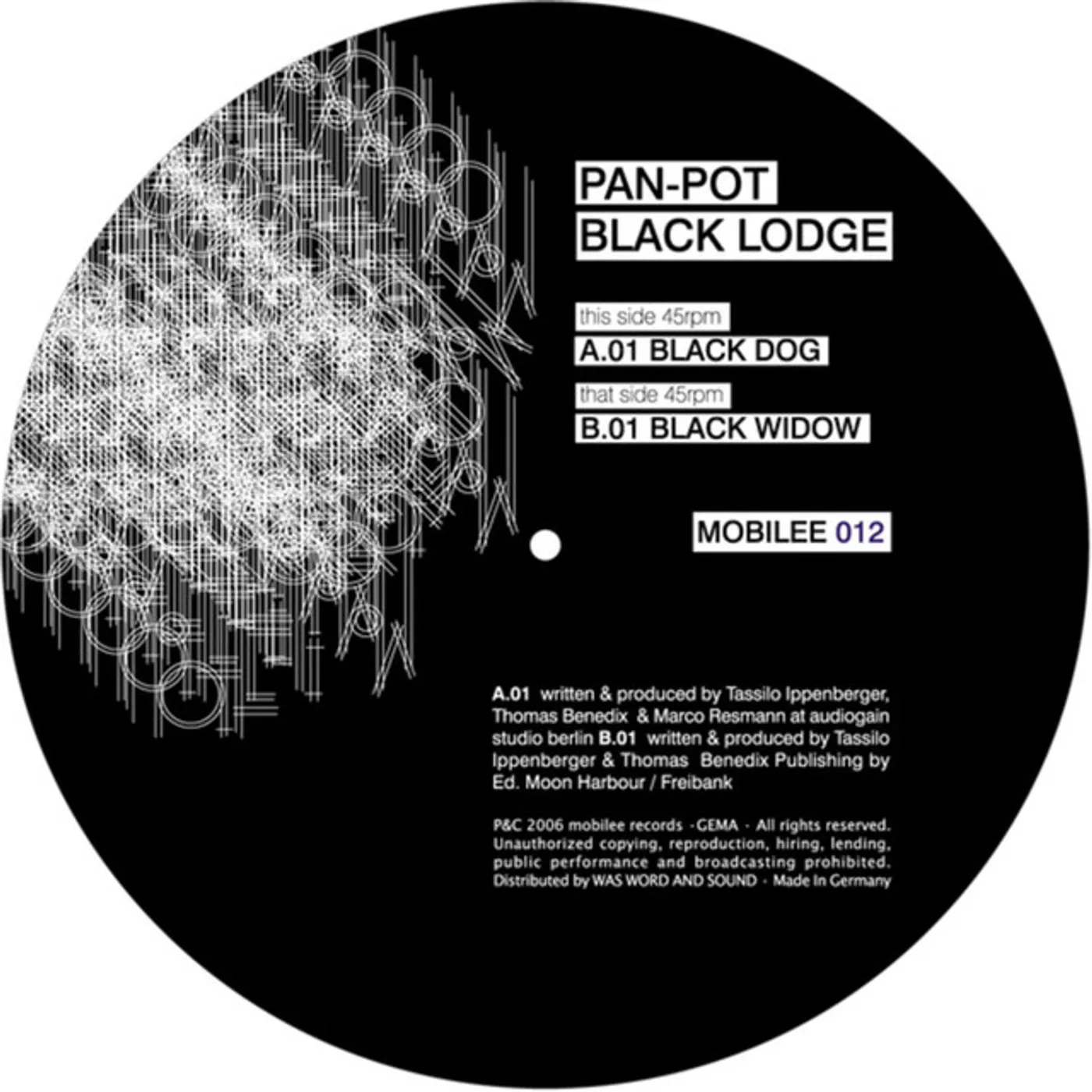 Pan-Pot Black Lodge Vinyl Record