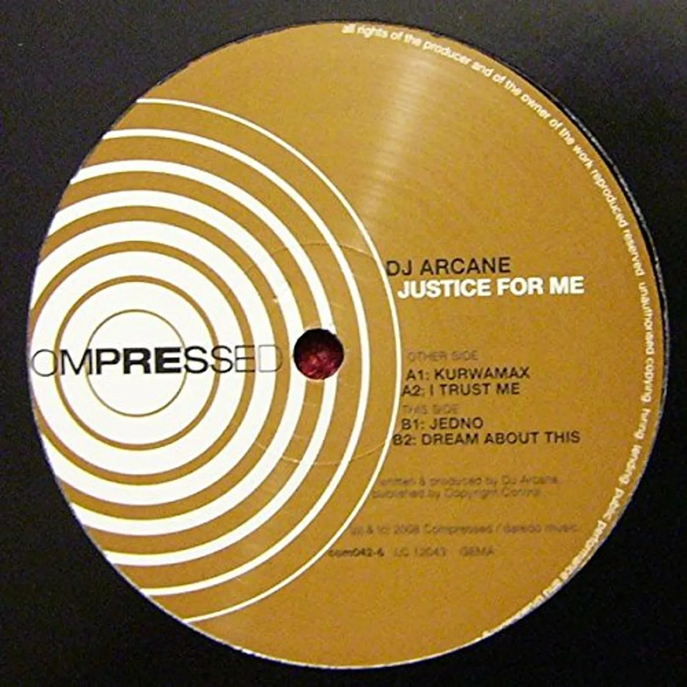 Dj Arcane Justice For Me Vinyl Record